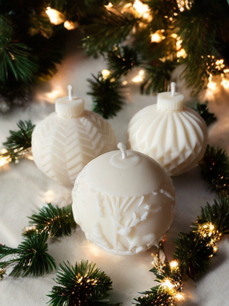 Kerstbal wintertafereel