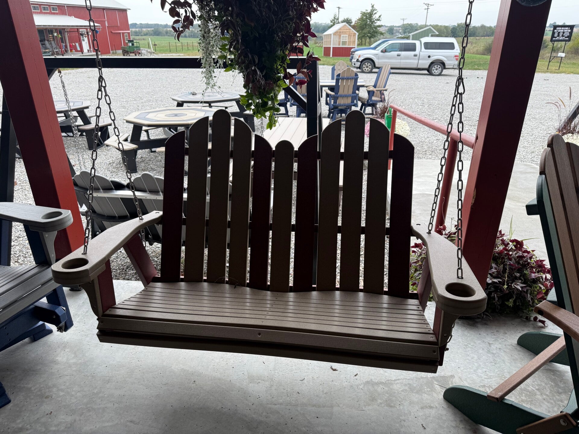 Amish Made Double Swing with A Frame