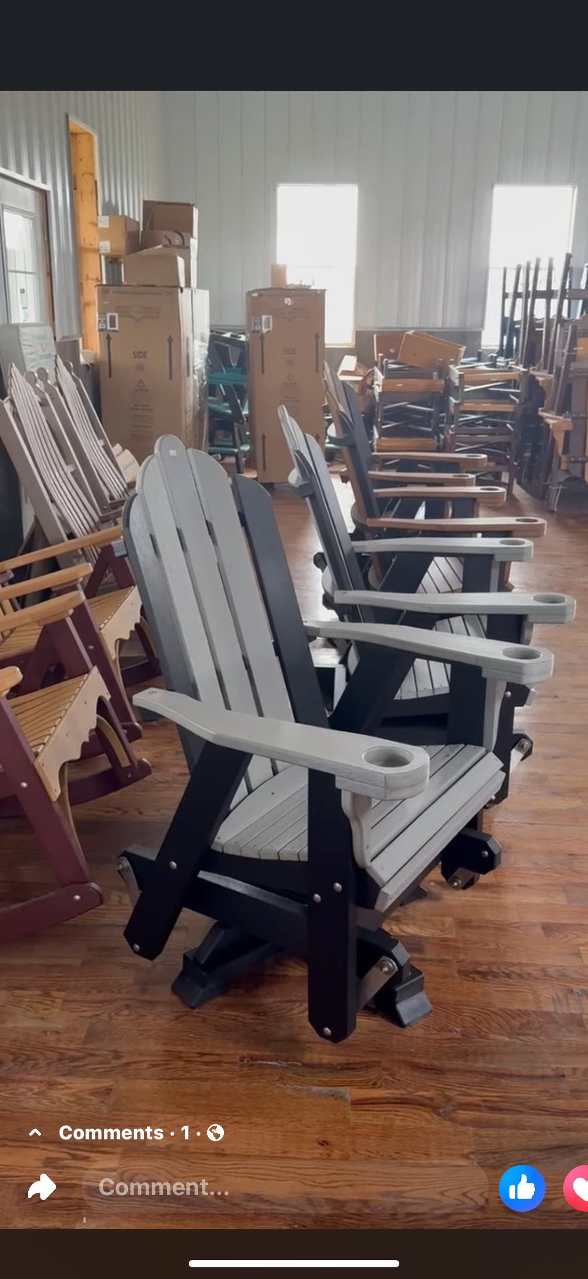 Amish Made Swivel Glider