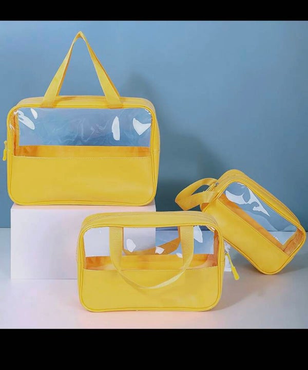 Yellow Makeup Kit 3 pc waterproof
