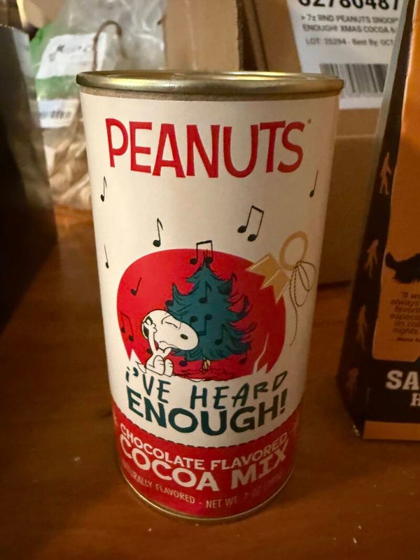 PEANUTS "I'VE HAD ENOUGH" HOT COCOA MIX 7 OZ