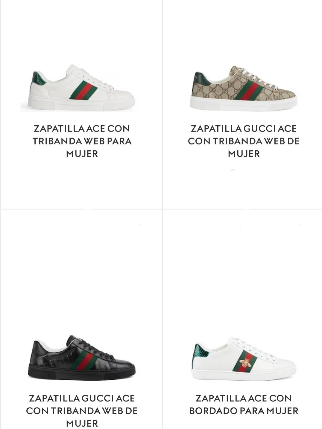 Zapatos gucci mujer