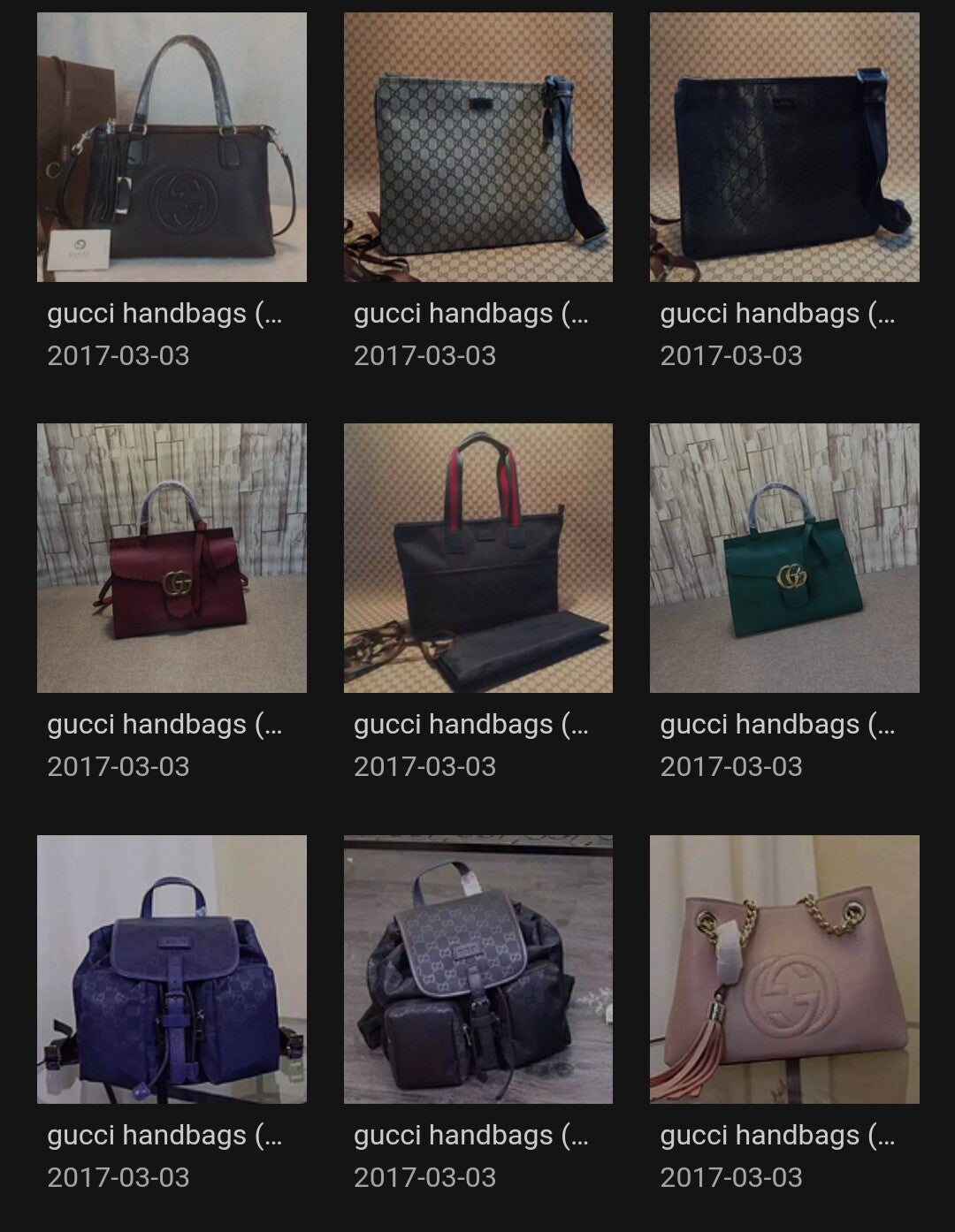 Bolsos Gucci.¹