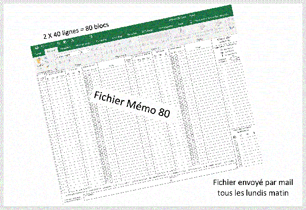 FORMULAIRE MEMO 80 EXCEL