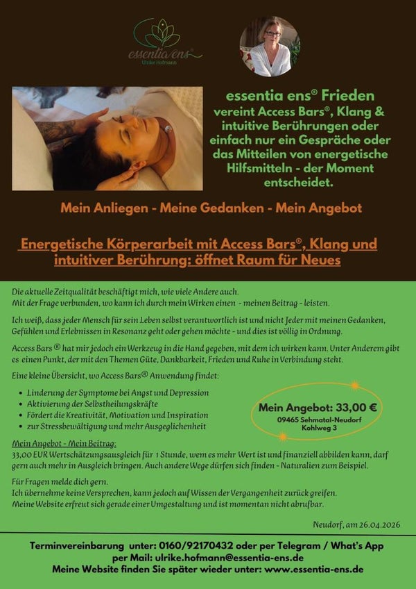 essentia ens Frieden