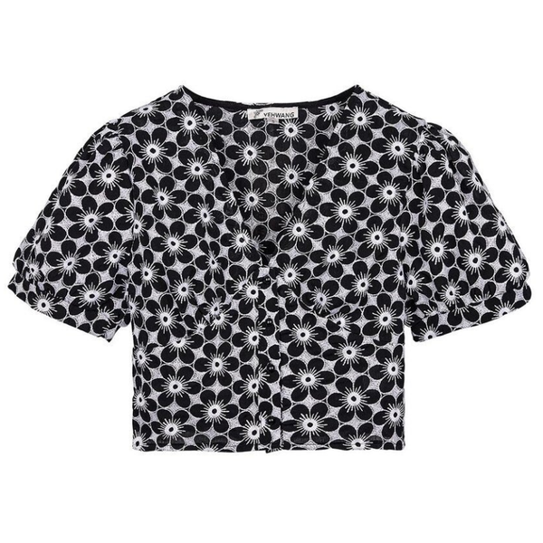 Top Met Bloemenprint