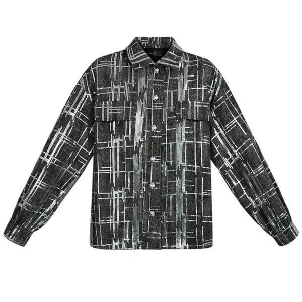 Festive Denim Jacket met Pailletten