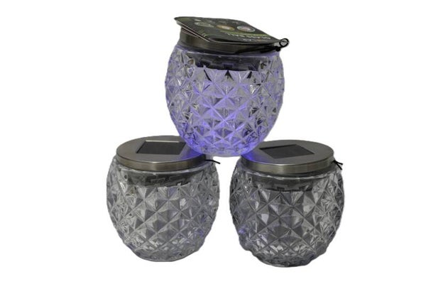 Hüsche Glass Ball Solar Dekoleuchte