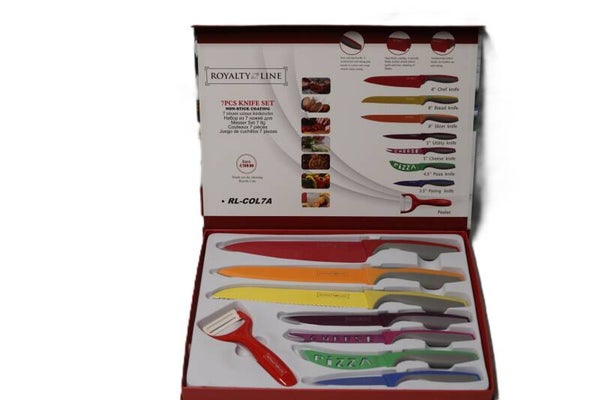Royalty Line 7-teiliges Messer-Set RL-COL7A mit Keramikschäler