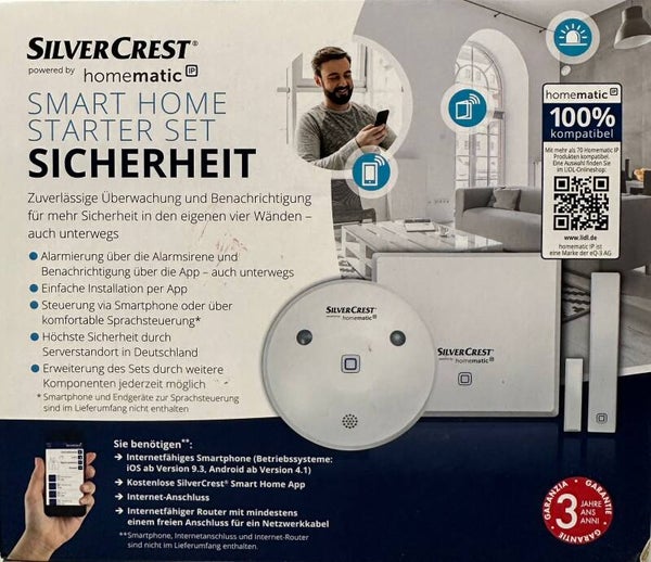 SILVERCREST® Smarthome Starterset Sicherheit by Homematic IP HmIP-SK2-B1 NEU!!!