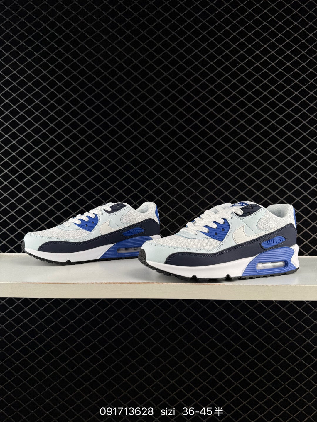 Nike Air Max 90 – White / Navy / Royal Blue