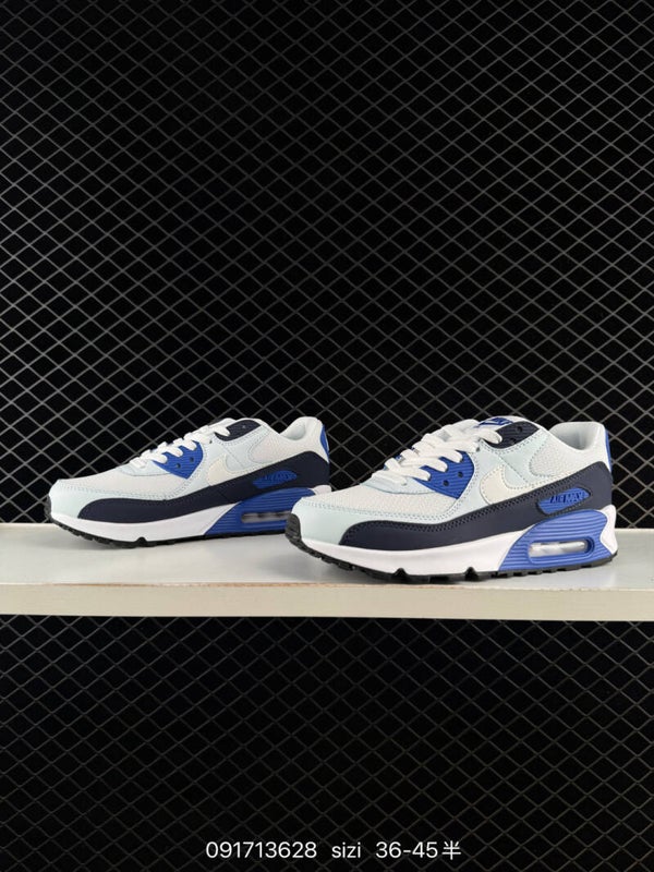 Nike Air Max 90 – White / Navy / Royal Blue