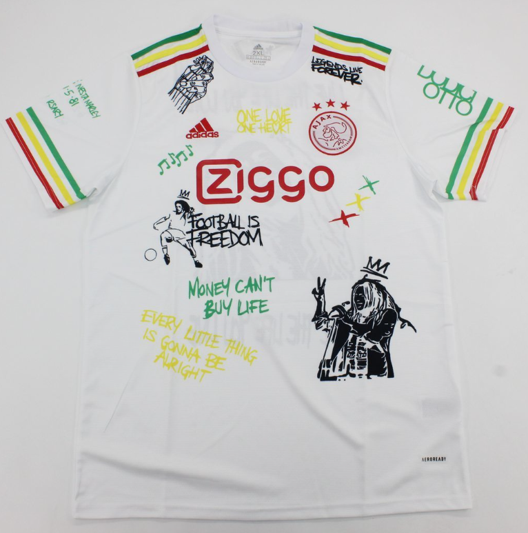 CAMISETA AJAX AMSTERDAM SPECIAL BOB MARLEY