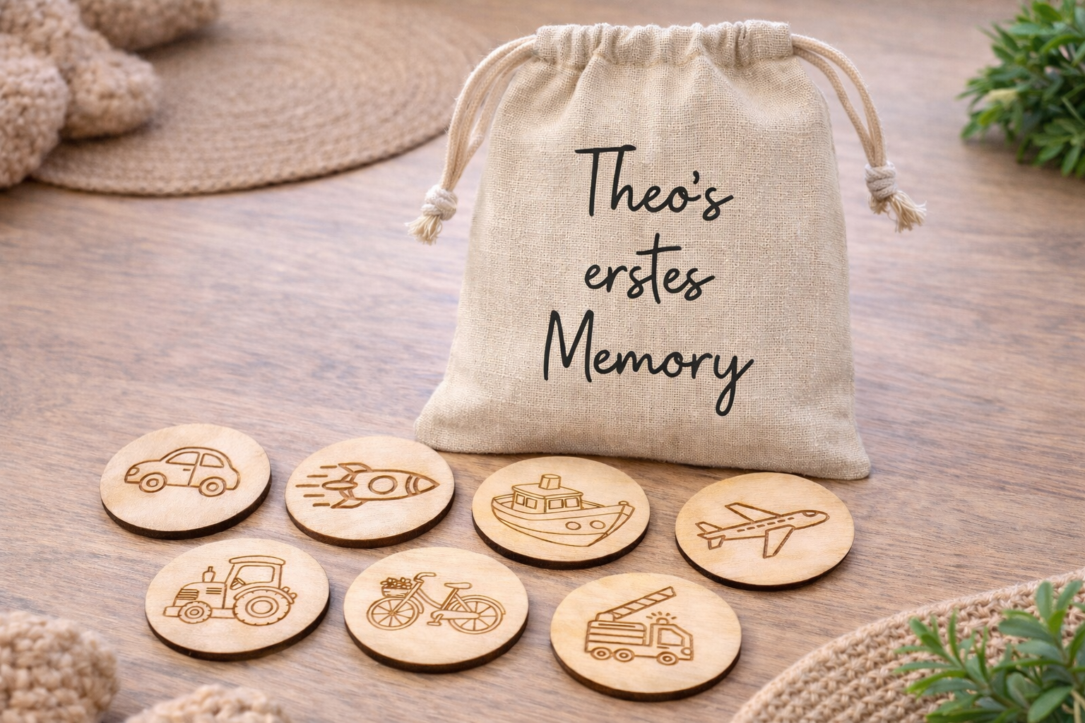 Mein erstes Memory aus Holz
