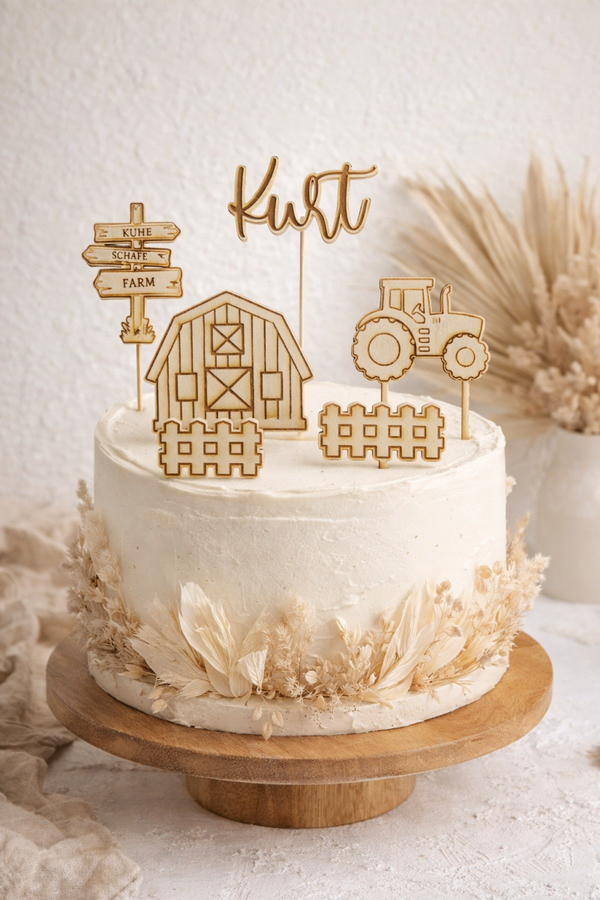Wunsch-Caketopper aus Holz – Dein individuelles Design für besondere Anlässe