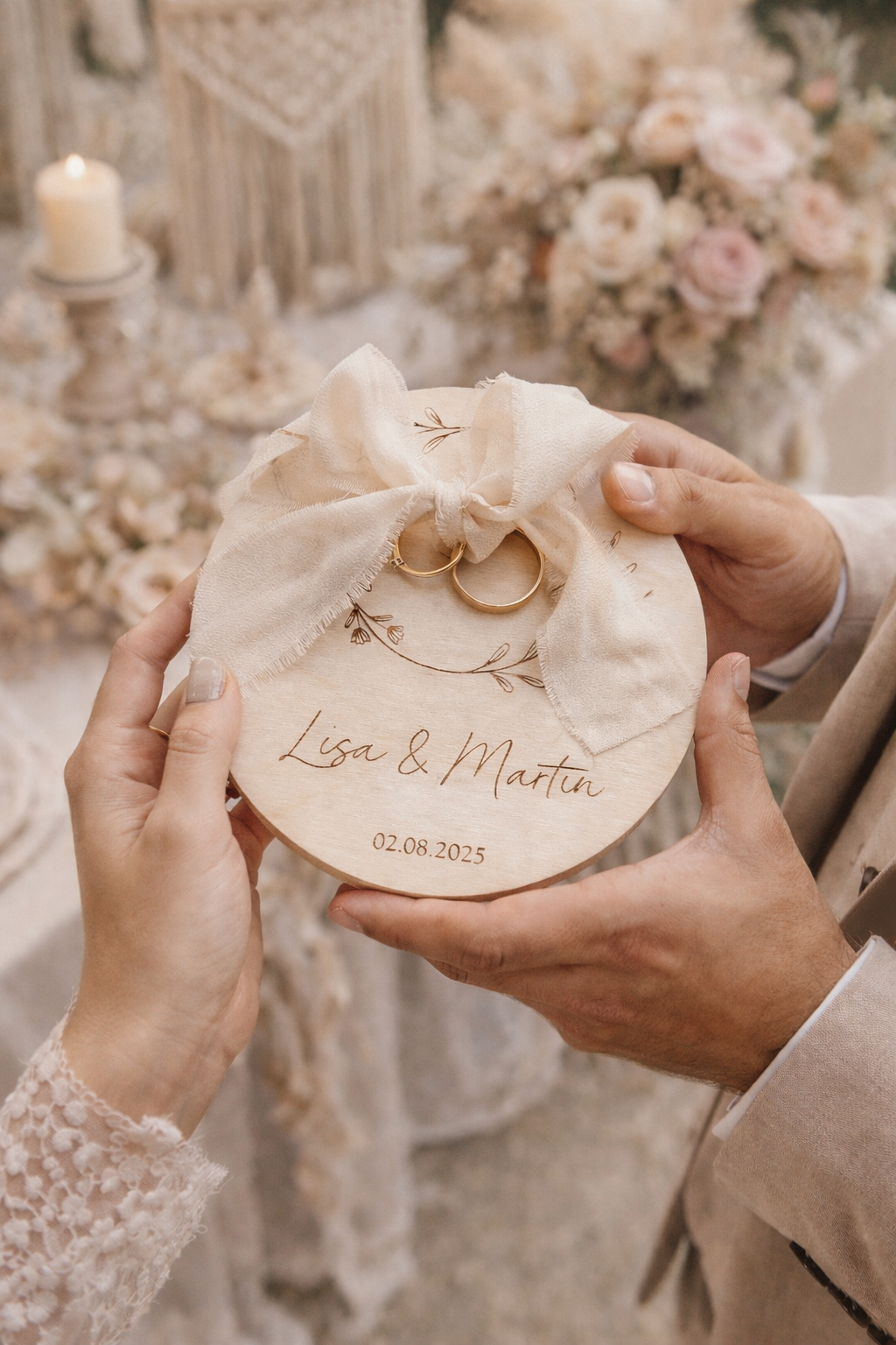 Ringhalter für Hochzeit & Trauung Hochzeit personalisiert