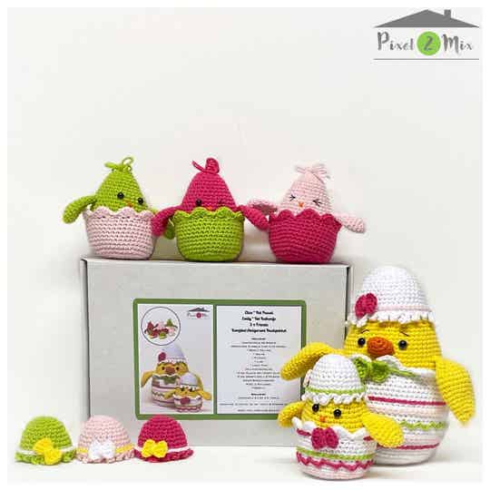 Eline & Emily & 3 Friends * The Easter Egg & Little Chickens * Crochet Box