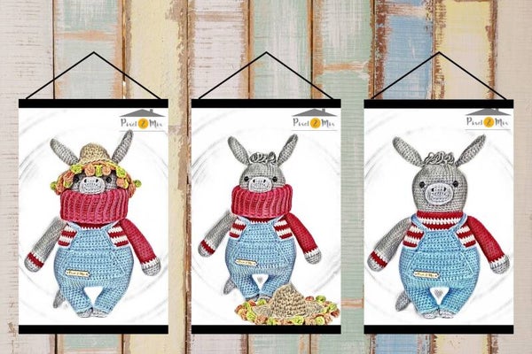 Donald * The Donkey * Poster A3/A4 * 3-Part