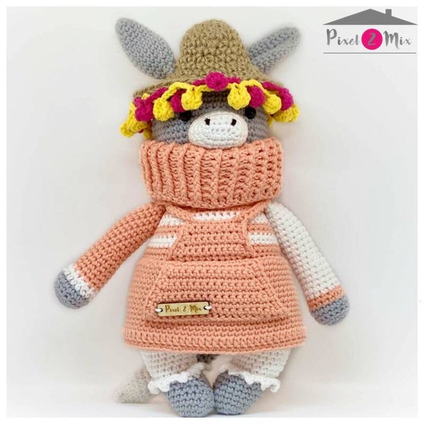 Donatella * The Donkey * Crocheted Stuffed Toy
