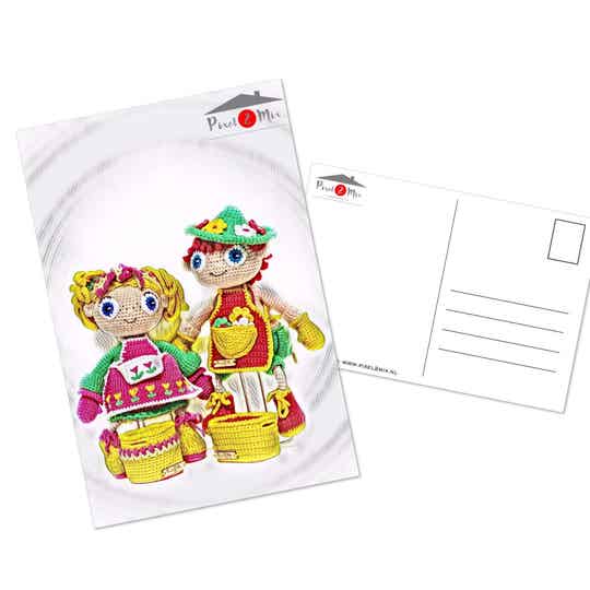 Jan - The Gardener and Nelly - The Garden Lady - Postcard (3)