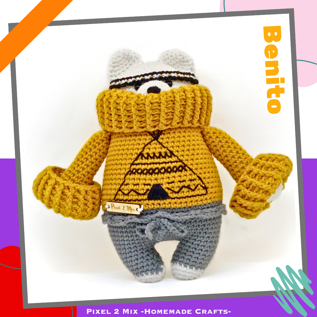 Benito- The Indian Polar Bear - PDF Crochet Pattern