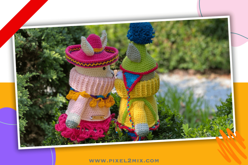 LLara - The Alpaca & Llorenzo - The Lama - Love Duo: Crochet Amigurumi Alpaca, Crochet Amigurumi Lama, Crochet Amigurumi Llama, Crochet Amigurumi Love Duo. Explore the enchanting world of crochet creations with LLara - The Alpaca and Llorenzo - The Lama, 