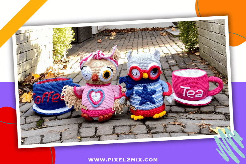  ChatGPT Olivia The Owl in a Teacup and Orwin The Owl in a Coffee Cup, the whimsical owls who love to perch in teacups and coffee cups. Crochet Amigurumi Owl, Crochet Teacup, Crochet Coffee Cup. With the charming crochet pattern from Pixel 2 Mix, you can 