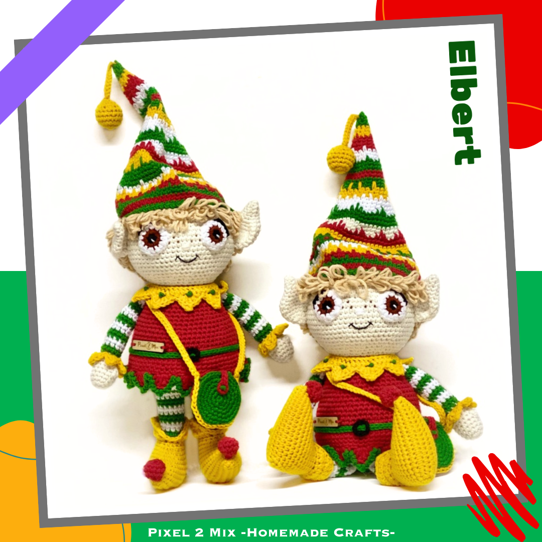 Elbert - The Christmas Elf - PDF Crochet Pattern
