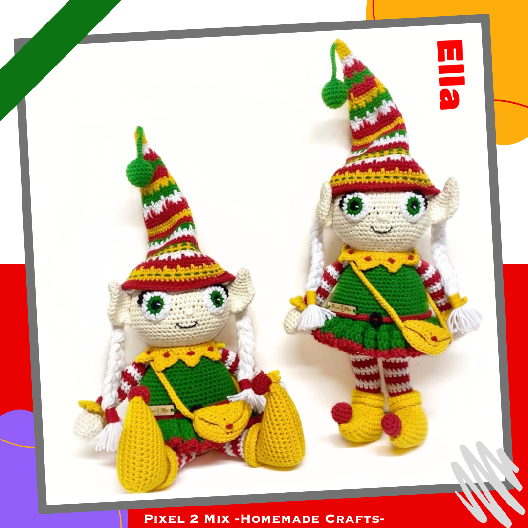 Ella - The Christmas Elf - PDF Crochet Pattern