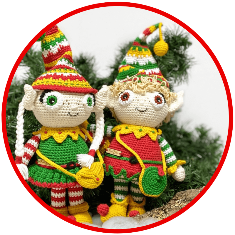 Ella & Elbert - The Christmas Elves / Christmas Elf Amigurumi Christmas Elves Crochet, Amigurumi Elves Crochet. Ella - The Christmas Elf & Elbert - The Christmas Elf. Enter the magical world of crochet creations with Ella and Elbert, the enchanting Christ