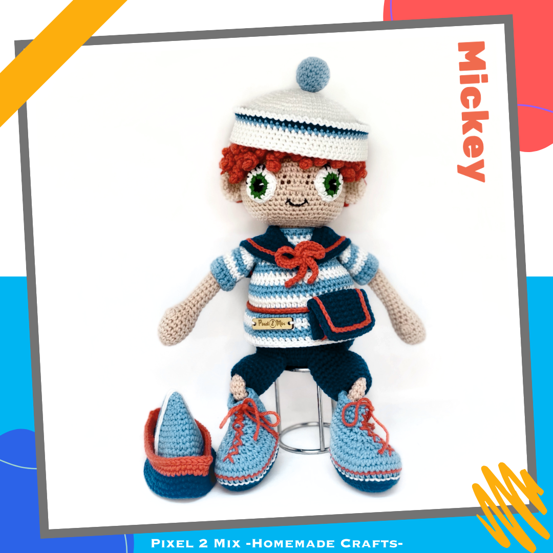 Mickey - The Sailor / The Beach Boy - PDF Crochet Pattern