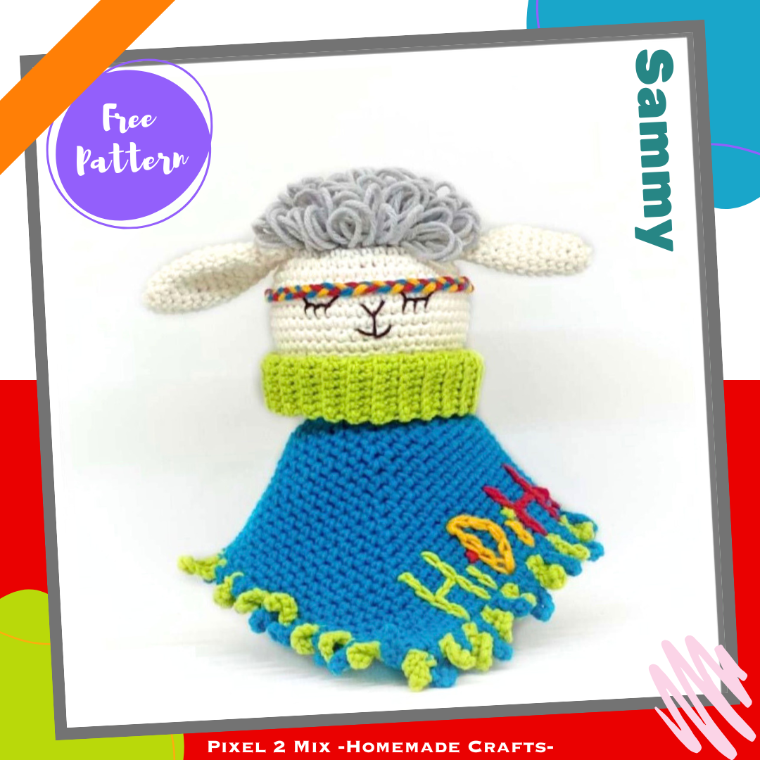 Sammy * The Little Lamb - Cuddly Blanket * Free PDF Crochet Pattern