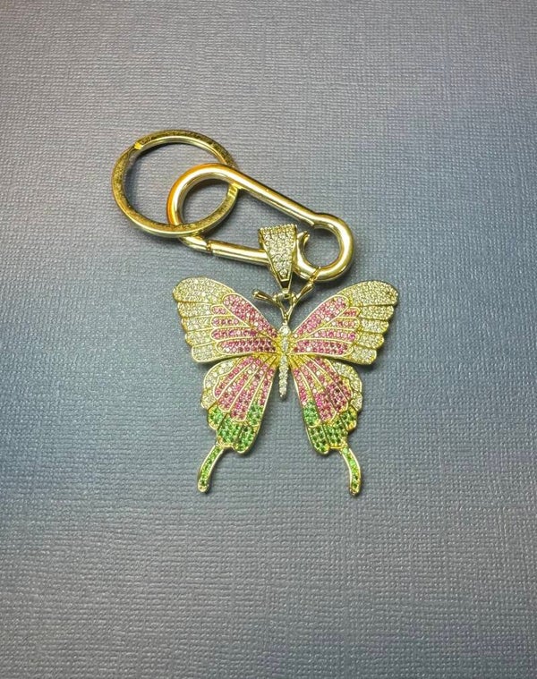 Elegant Butterfly Pendant Keychain