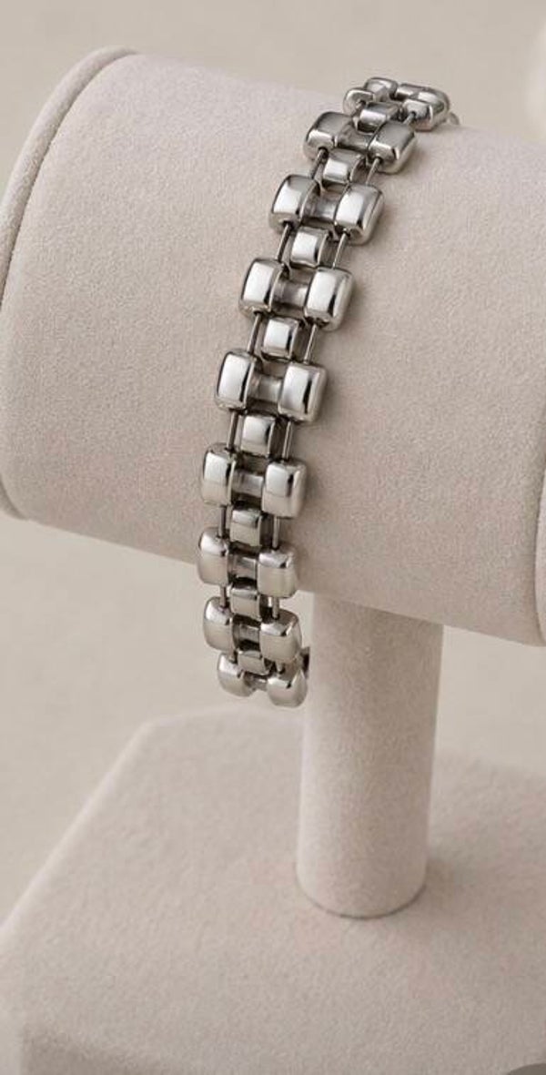 Stainless Steel Silver Link Bracelet