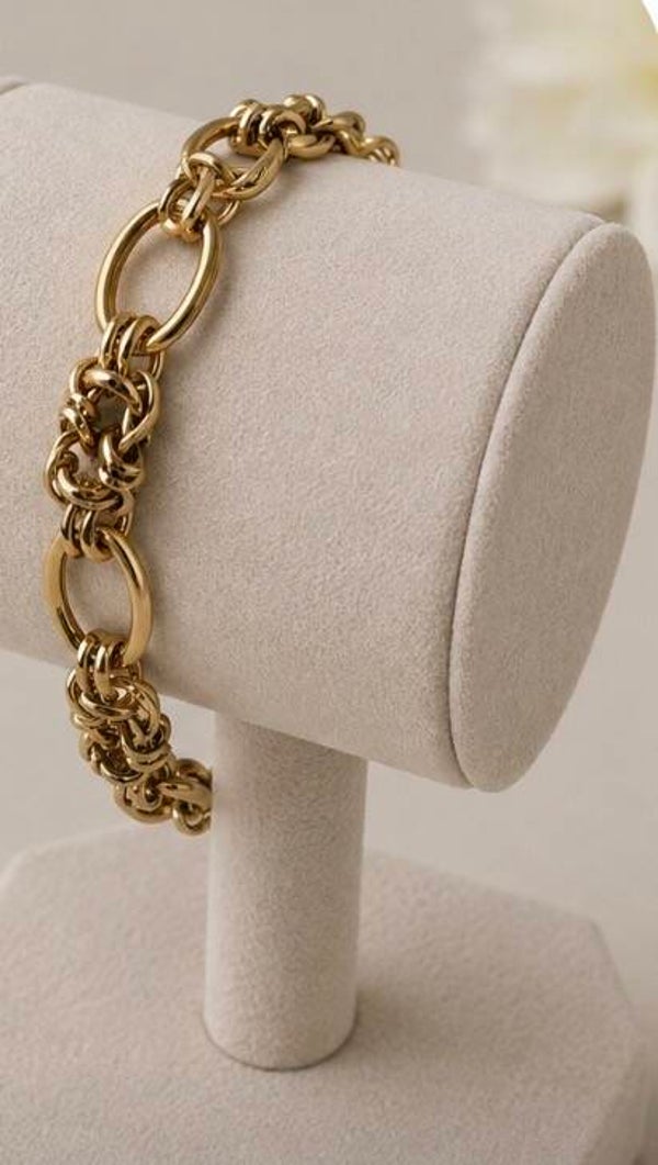 Gold Stainless Steel Multi-Layer Bracelet