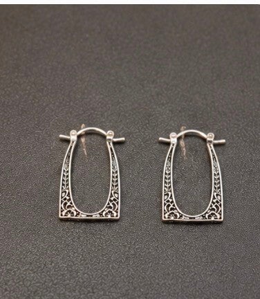 Elegant Silver Hoop Earrings