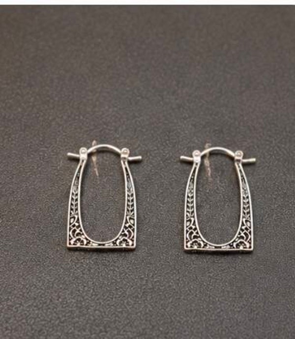Elegant Silver Hoop Earrings