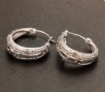 Elegant Silver Hoop Earrings