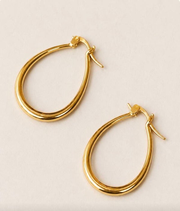 Elegant Gold Hoop Earrings