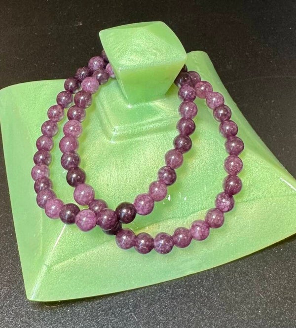 B- Garnet Beaded Bracelet