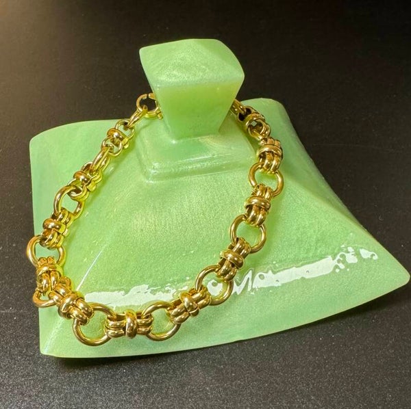 Gold Chain Link Bracelet Bold Statement Jewelry