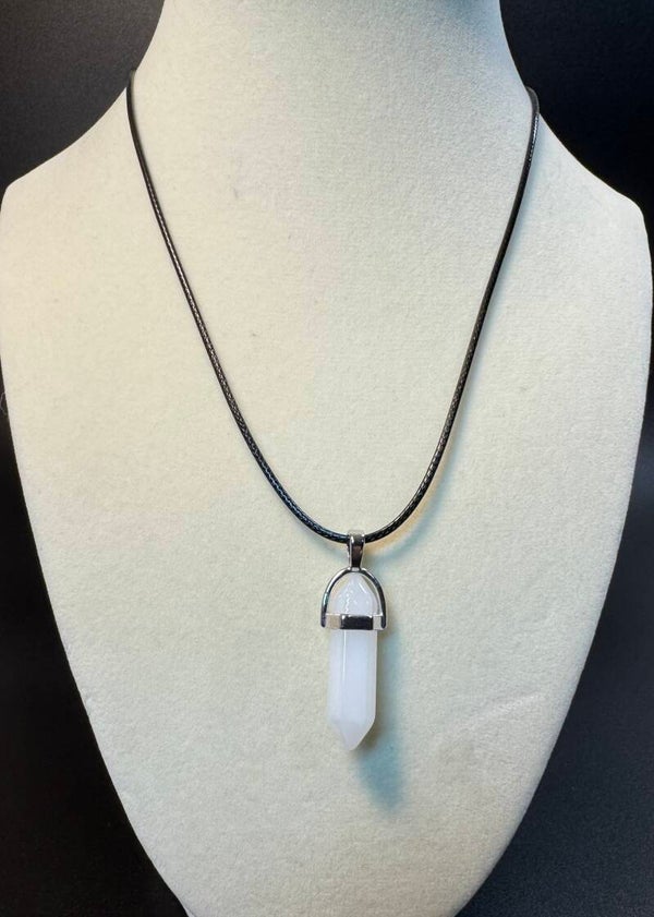 Elegant Crystal White Pendant Necklace