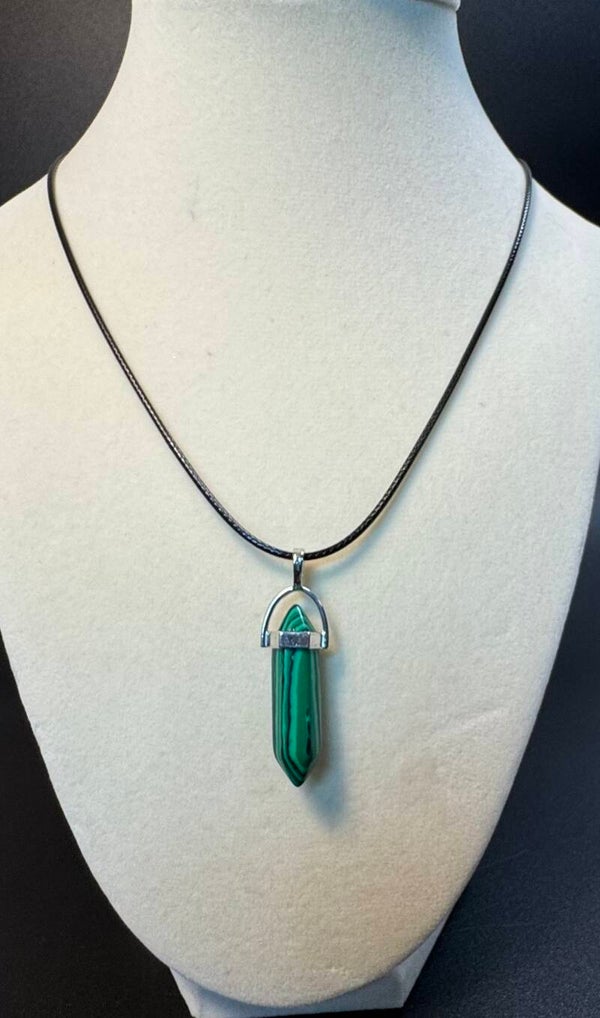 Green Crystal Pendant Necklace