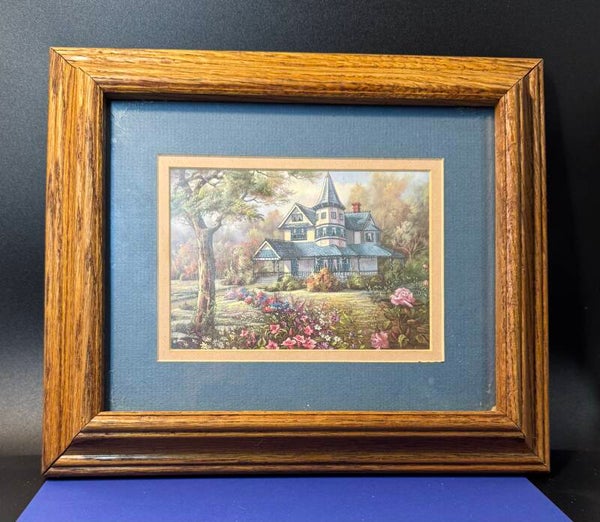 Framed Victorian art piece