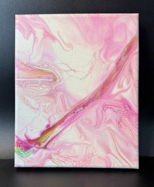 Abstract Pink Canvas Art
