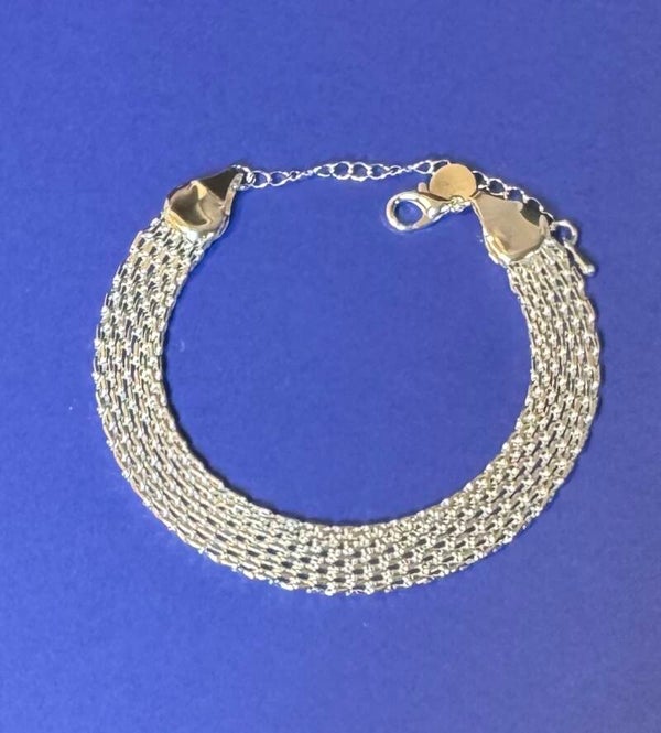 Elegant Sterling Silver Chain Bracelet