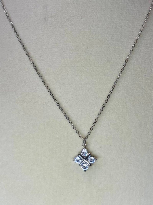 Elegant Sterling Silver 1.2 Carat Moissanite Diamond Pendant Necklace