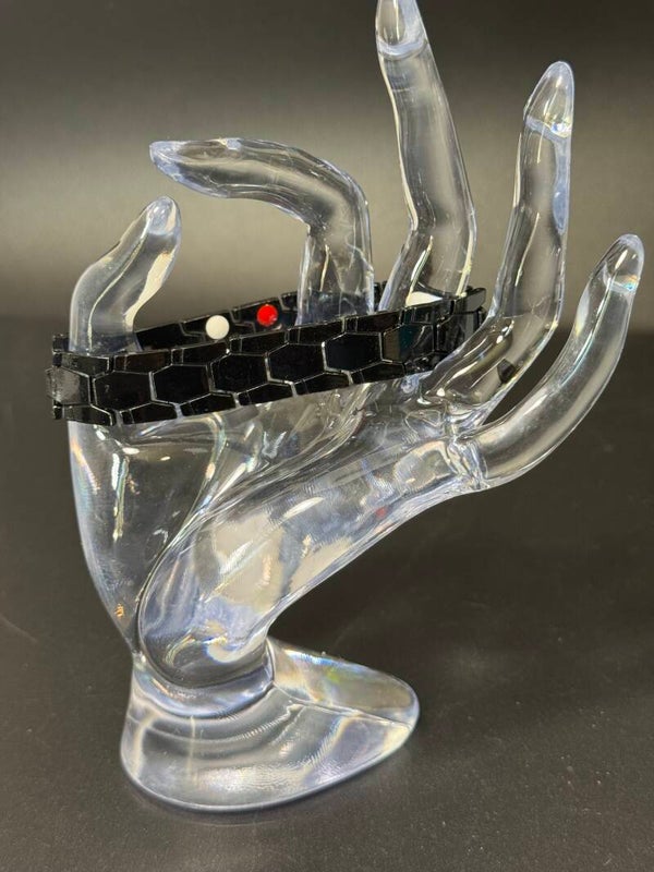 Black Wearable Stainless Steel Bracelet