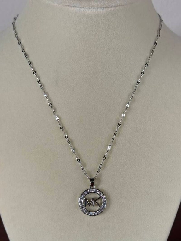 Michael Kors Silver Pendant Necklace