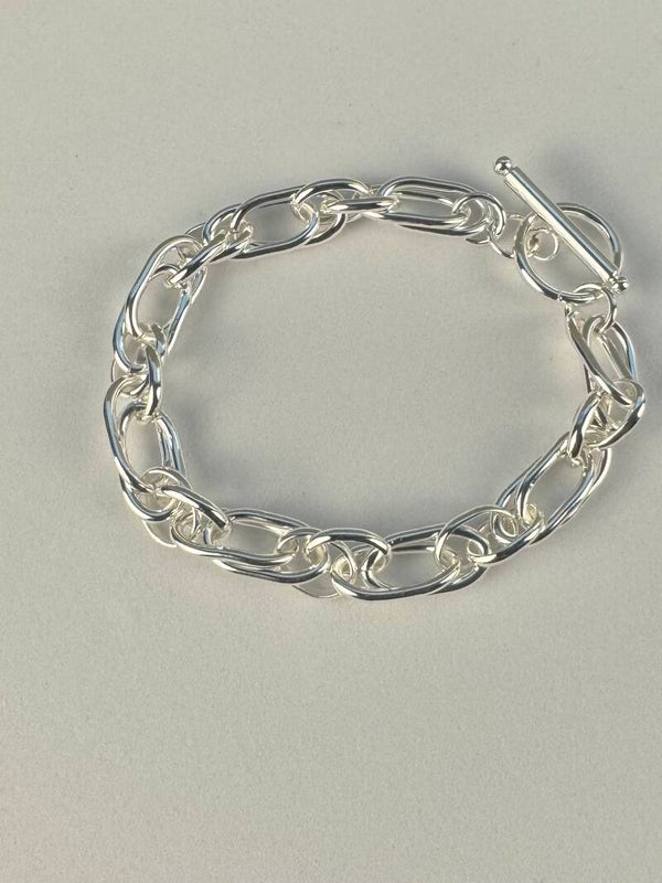 Sterling Silver Plated  Chain Bracelet
